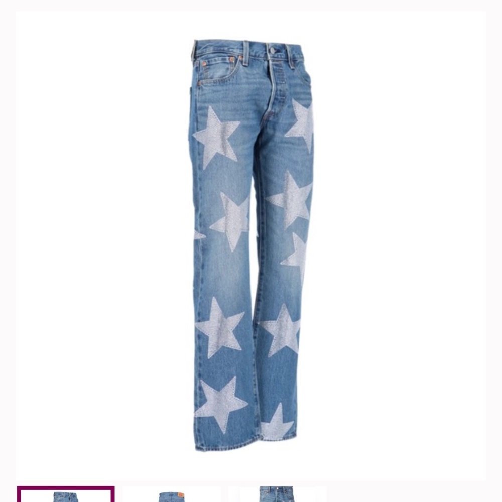 Collina Strada Rhinestone star jeans